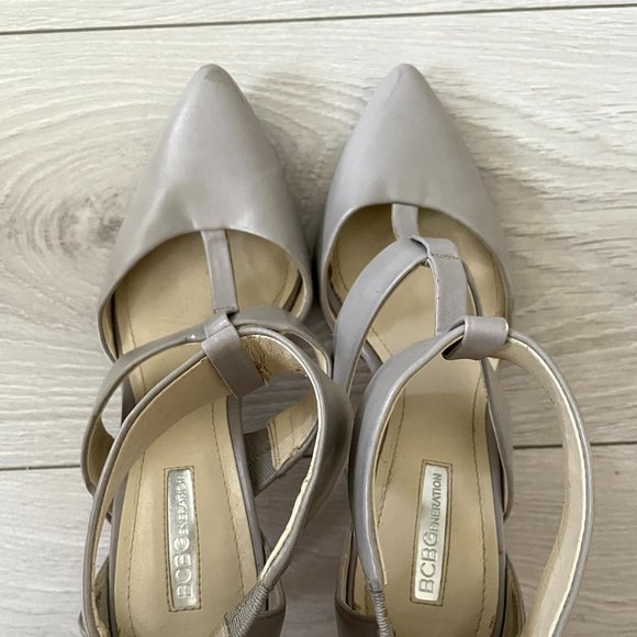 BCBG Ziggy Caged Heel in Grey - Sz 7 - Picture 2 of 11